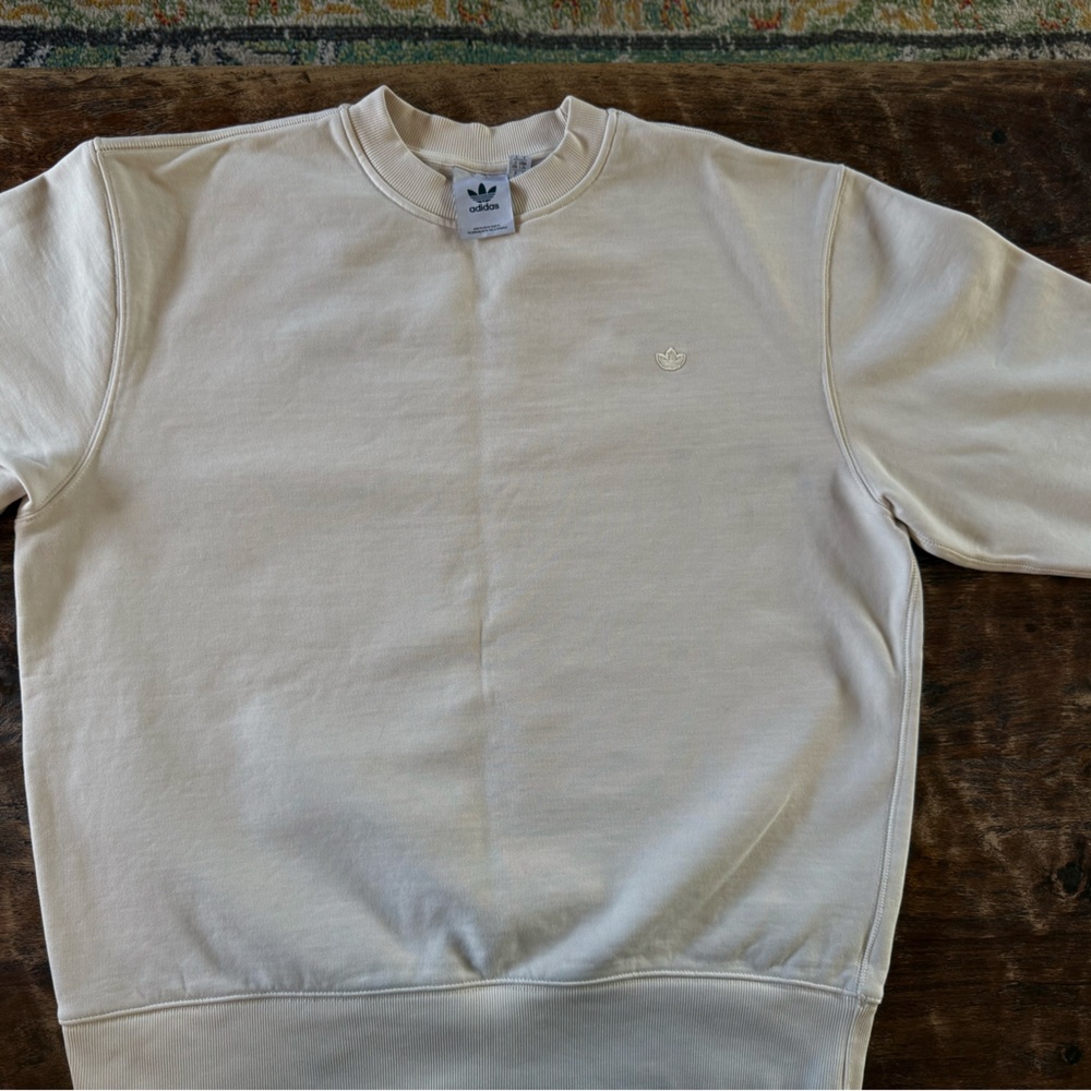 Adidas Off-White Crewneck Sweatshirt